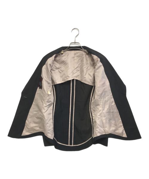 Jean Paul GAULTIER CLASSIQUE（ジャンポールゴルチエクラシック）Jean Paul GAULTIER CLASSIQUE (ジャンポールゴルチエクラシック) グラデーションカラー ストライプセットアップ ブラック サイズ:40の古着・服飾アイテム