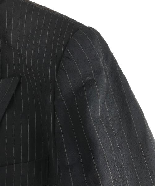 Jean Paul GAULTIER CLASSIQUE（ジャンポールゴルチエクラシック）Jean Paul GAULTIER CLASSIQUE (ジャンポールゴルチエクラシック) グラデーションカラー ストライプセットアップ ブラック サイズ:40の古着・服飾アイテム