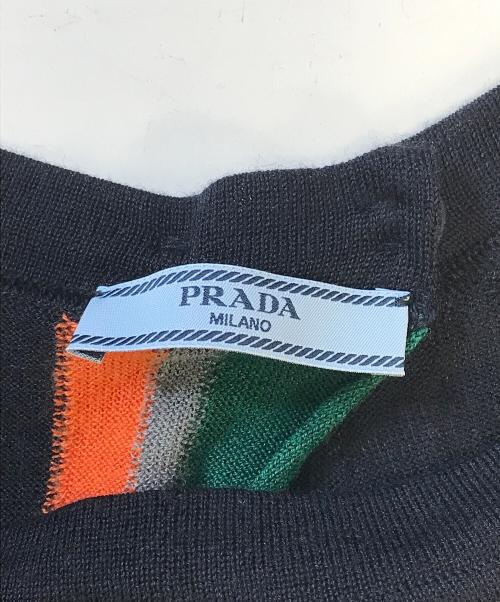 PRADA（プラダ）PRADA (プラダ) ニット ネイビー サイズ:38の古着・服飾アイテム