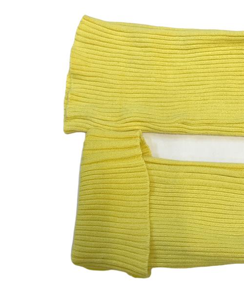 Jean Paul Gaultier homme（ジャンポールゴルチェオム）Jean Paul GAULTIER HOMME (ジャンポールゴルチェオム) リブニット イエロー サイズ:48の古着・服飾アイテム