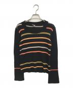 JPGジャンポールゴルチエ）の古着「ボーダーニット」｜ブラック