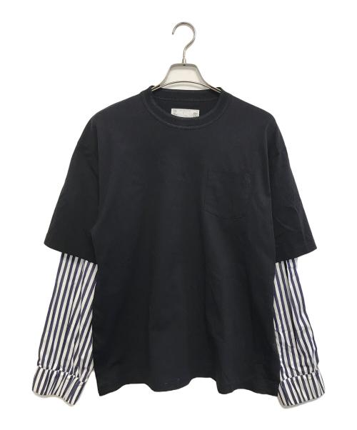 sacai（サカイ）sacai (サカイ) カットソー ブラック サイズ:SIZE2の古着・服飾アイテム