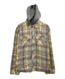 Acne studios（アクネ ストゥディオズ）の古着「フード付きシャツ」｜ブラウン