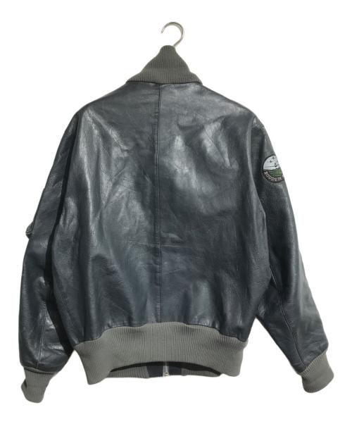 VINTAGE（ヴィンテージ）VINTAGE (ヴィンテージ) パイロットレザージャケット グレー サイズ:50の古着・服飾アイテム