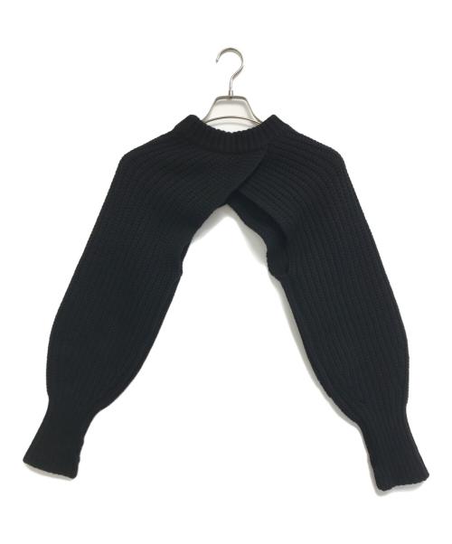 HYKE（ハイク）HYKE (ハイク) RIBBED SLEEVES ブラック サイズ:1の古着・服飾アイテム