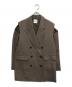NOUNLESS（ナウンレス）の古着「SHOULDER SLIT TAILORED JACKET」｜ブラウン