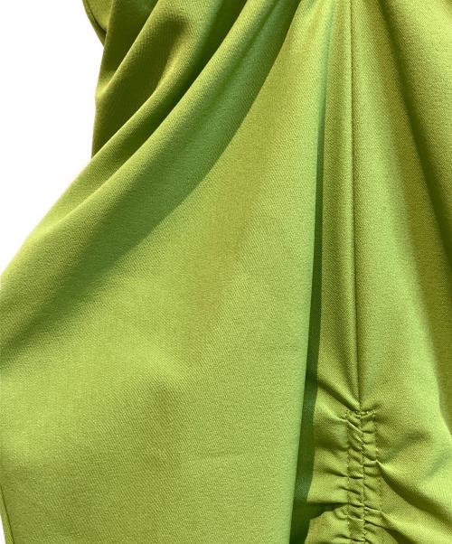 Ameri（アメリ）Ameri (アメリ) VERTICAL GATHER SUSPENDER SKIRT グリーン サイズ:Ｍの古着・服飾アイテム