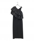 Ameriアメリ）の古着「LUSTER TIERED LAYERED DRESS」｜ブラック