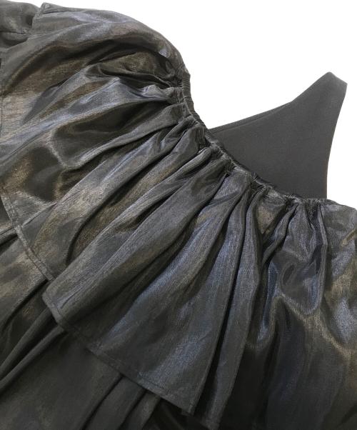 Ameri（アメリ）Ameri (アメリ) LUSTER TIERED LAYERED DRESS ブラック サイズ:L 未使用品の古着・服飾アイテム