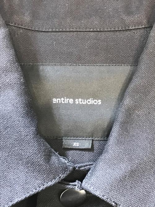 entire studios（エンタイアスタジオ）ENTIRE STUDIOS (エンタイアスタジオ) WORKERWEAR JACKET ブラック サイズ:XSの古着・服飾アイテム