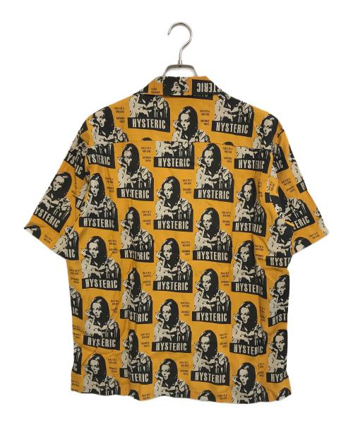 Hysteric Glamour（ヒステリックグラマー）Hysteric Glamour (ヒステリックグラマー) HYSTERIC FICTION柄 アロハシャツ オレンジ サイズ:Lの古着・服飾アイテム
