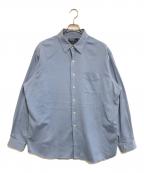 POLO RALPH LAURENポロ・ラルフローレン）の古着「シルク混シャツ」｜スカイブルー