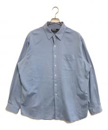 POLO RALPH LAUREN（ポロ・ラルフローレン）の古着「シルク混シャツ」｜スカイブルー