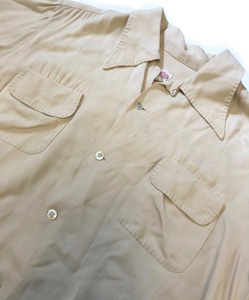 Boynton's（ボイントンズ）Boynton's (ボイントンズ) レーヨンシャツ ベージュ サイズ:Lの古着・服飾アイテム