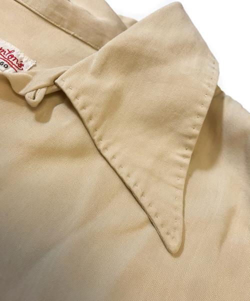 Boynton's（ボイントンズ）Boynton's (ボイントンズ) レーヨンシャツ ベージュ サイズ:Lの古着・服飾アイテム
