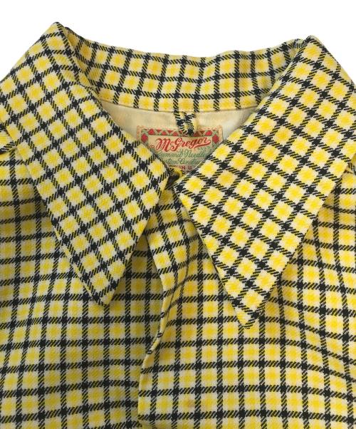 macgregor（マクレガー）macgregor (マクレガー) ウールチェックシャツジャケット イエロー×ブラック サイズ:MLの古着・服飾アイテム
