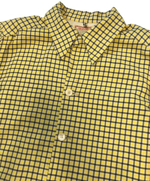 macgregor（マクレガー）macgregor (マクレガー) ウールチェックシャツジャケット イエロー×ブラック サイズ:MLの古着・服飾アイテム