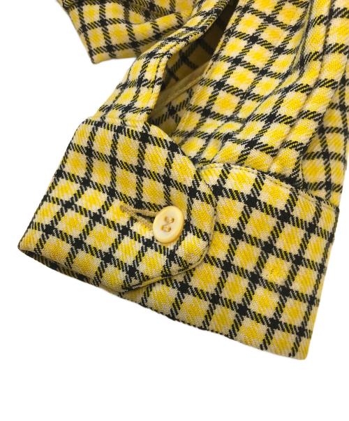 macgregor（マクレガー）macgregor (マクレガー) ウールチェックシャツジャケット イエロー×ブラック サイズ:MLの古着・服飾アイテム