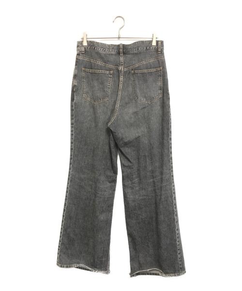 JOHN LAWRENCE SULLIVAN（ジョン ローレンス サリバン）JOHN LAWRENCE SULLIVAN (ジョン ローレンス サリバン) WASHED DENIM WIDE PANTS ブラック サイズ:46の古着・服飾アイテム
