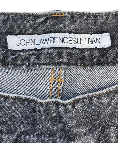 JOHN LAWRENCE SULLIVAN（ジョン ローレンス サリバン）JOHN LAWRENCE SULLIVAN (ジョン ローレンス サリバン) WASHED DENIM WIDE PANTS ブラック サイズ:46の古着・服飾アイテム
