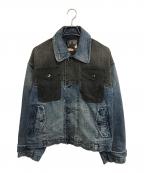FACETASM×G-STAR RAWファセッタズム×ジースターロゥ）の古着「パッチワーク加工 デニムジャケット」｜インディゴ