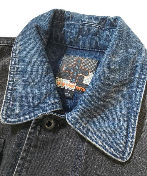 FACETASM（ファセッタズム）FACETASM (ファセッタズム) G-STAR RAW (ジースターロゥ) パッチワーク加工 デニムジャケット インディゴ サイズ:Mの古着・服飾アイテム