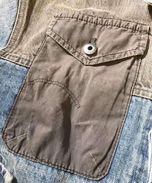 FACETASM（ファセッタズム）FACETASM (ファセッタズム) G-STAR RAW (ジースターロゥ) パッチワーク加工 デニムジャケット インディゴ サイズ:Mの古着・服飾アイテム