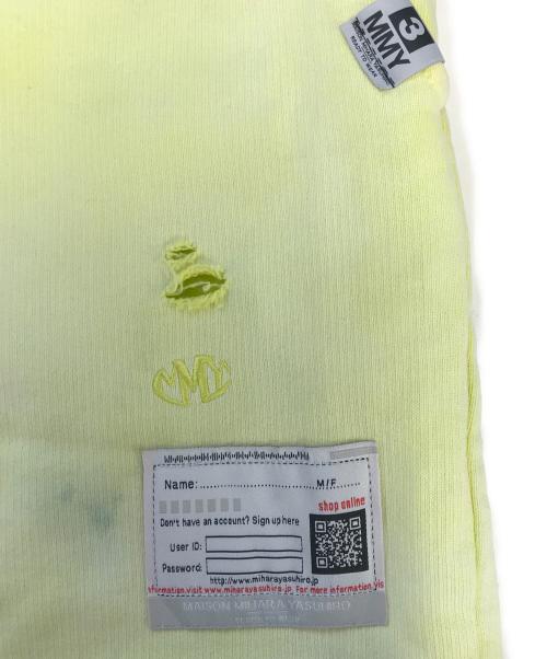 Maison MIHARA YASUHIRO（メゾン ミハラ ヤスヒロ）Maison MIHARA YASUHIRO (メゾン ミハラ ヤスヒロ) SUN FADED PANTS イエロー サイズ:44の古着・服飾アイテム