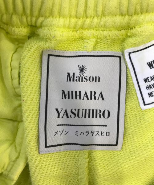 Maison MIHARA YASUHIRO（メゾン ミハラ ヤスヒロ）Maison MIHARA YASUHIRO (メゾン ミハラ ヤスヒロ) SUN FADED PANTS イエロー サイズ:44の古着・服飾アイテム