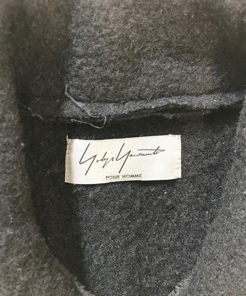 Yohji Yamamoto pour homme（ヨウジヤマモト プールオム）Yohji Yamamoto pour homme (ヨウジヤマモト プールオム) アルパカコート ブラック サイズ:3の古着・服飾アイテム