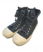 BALENCIAGAバレンシアガ）の古着「加工ハイカットスニーカー」｜ネイビー