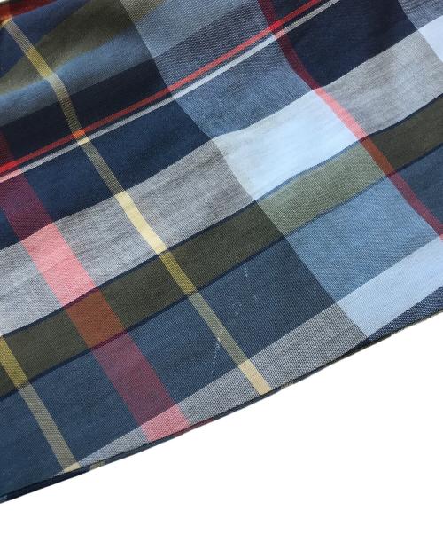 ARROW（アロー）ARROW (アロー) コットンポリチェックシャツ ブルー×レッド サイズ:XLの古着・服飾アイテム