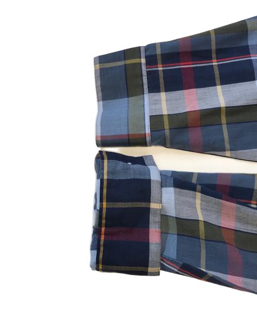 ARROW（アロー）ARROW (アロー) コットンポリチェックシャツ ブルー×レッド サイズ:XLの古着・服飾アイテム