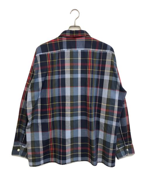 ARROW（アロー）ARROW (アロー) コットンポリチェックシャツ ブルー×レッド サイズ:XLの古着・服飾アイテム