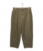 CAMIEL FORTGENSカミエルフォートヘンス）の古着「スーツパンツ」｜カーキ
