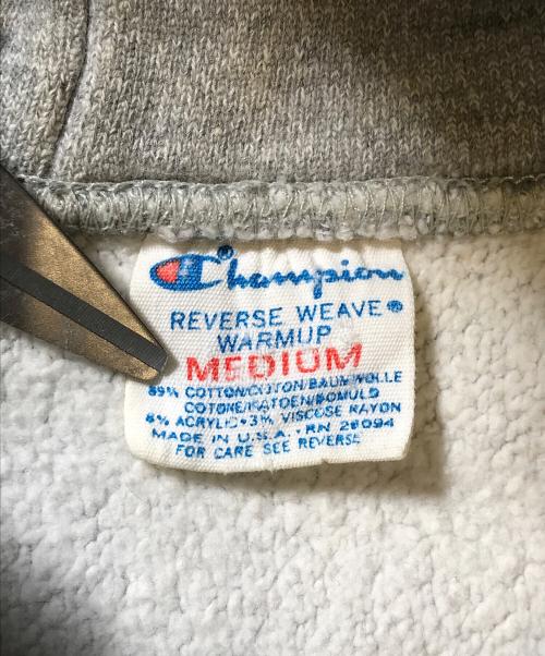 Champion（チャンピオン）Champion (チャンピオン) 前Vリバースウィーブパーカー グレー サイズ:Mの古着・服飾アイテム