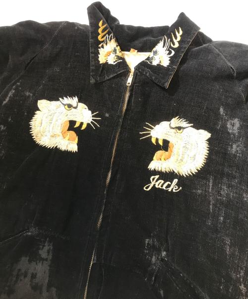 VINTAGE（）VINTAGE (ヴィンテージ) 別珍スーベニアジャケット ブラック サイズ:Lの古着・服飾アイテム
