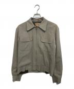 Maurice Holmanモーリスホルマン）の古着「レーヨンカスリジャケット」｜ベージュ