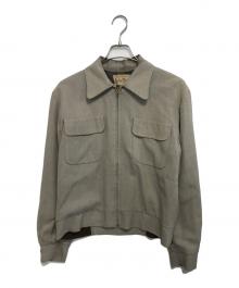 Maurice Holman（モーリスホルマン）の古着「レーヨンカスリジャケット」｜ベージュ