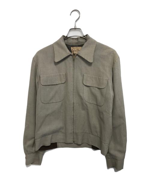 Maurice Holman（モーリスホルマン）Maurice Holman (モーリスホルマン) レーヨンカスリジャケット ベージュ サイズ:不明の古着・服飾アイテム