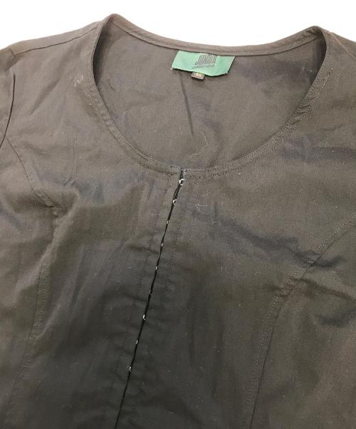 JUNIOR GAULTIER（ジュニアゴルチエ）JUNIOR GAULTIER (ジュニアゴルチエ) ショート丈ブラウス ブラック サイズ:40の古着・服飾アイテム