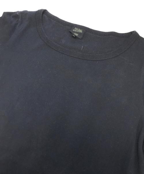 Jean Paul Gaultier FEMME（ジャンポールゴルチエ フェム）Jean Paul Gaultier FEMME (ジャンポールゴルチエ フェム) 裾ロゴTシャツ ネイビー サイズ:40の古着・服飾アイテム