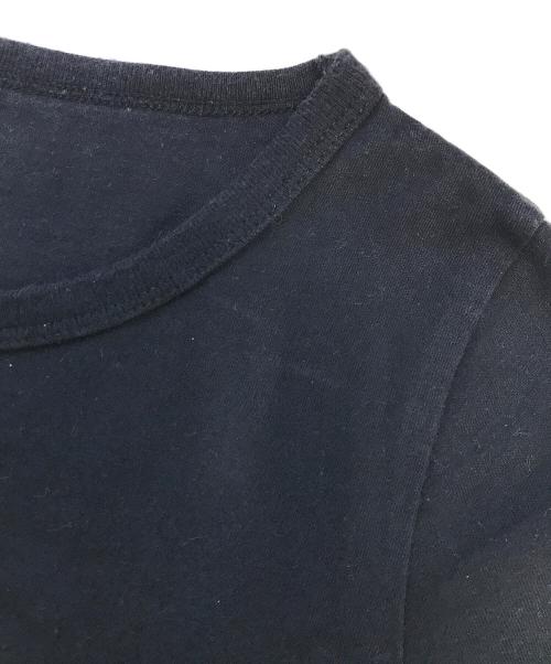 Jean Paul Gaultier FEMME（ジャンポールゴルチエ フェム）Jean Paul Gaultier FEMME (ジャンポールゴルチエ フェム) 裾ロゴTシャツ ネイビー サイズ:40の古着・服飾アイテム