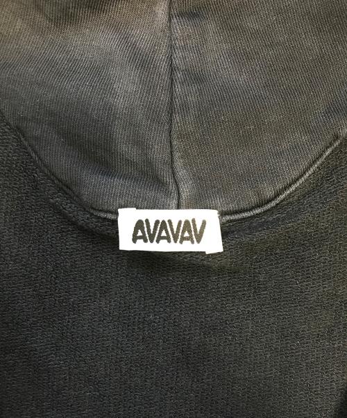 Avavav（アヴァヴァヴ）Avavav (アヴァヴァヴ) カットアウトジップパーカー ブラック サイズ:Mの古着・服飾アイテム