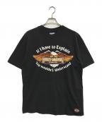 HARLEY-DAVIDSONハーレーダビッドソン）の古着「プリントTシャツ」｜ブラック