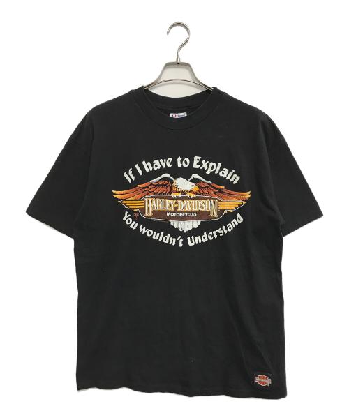 HARLEY-DAVIDSON（ハーレーダビッドソン）HARLEY-DAVIDSON (ハーレーダビッドソン) プリントTシャツ ブラック サイズ:XXLの古着・服飾アイテム