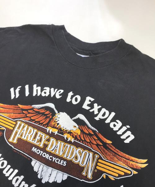 HARLEY-DAVIDSON（ハーレーダビッドソン）HARLEY-DAVIDSON (ハーレーダビッドソン) プリントTシャツ ブラック サイズ:XXLの古着・服飾アイテム