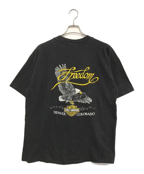 HARLEY-DAVIDSON（ハーレーダビッドソン）HARLEY-DAVIDSON (ハーレーダビッドソン) プリントTシャツ ブラック サイズ:XXLの古着・服飾アイテム