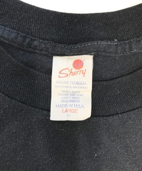 キャラクターTシャツ（キャラクターTシャツ）キャラクターTシャツ (キャラクターTシャツ) 80~90s Disney(ディズニー) キャラクターTシャツ ブラック サイズ:LARGEの古着・服飾アイテム