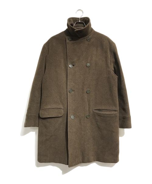 GIORGIO ARMANI（ジョルジオアルマーニ）GIORGIO ARMANI (ジョルジオアルマーニ) HBTダブルチェスターコート ブラウン サイズ:表記なしの古着・服飾アイテム